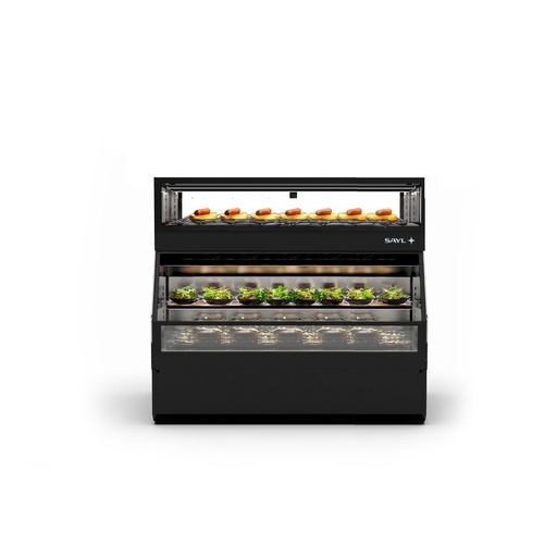 Sayl - Integra Combi warmhoudvitrine h265 op koelkast +4/+8 °C 1200x800x1230 mm