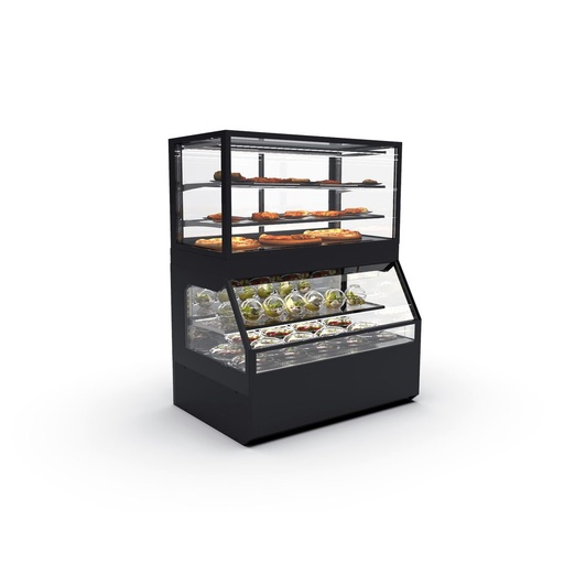 Sayl - Integra Combi warmhoudvitrine h500 op koelkast +4/+8 °C 1200x800x1480 mm