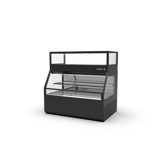 Sayl - Integra Combi neutrale vitrine h265 op neutrale onderkast 1200x800x1230 mm