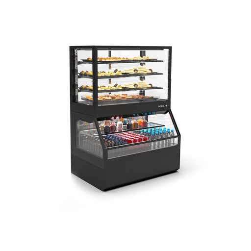 Sayl - Integra Combi neutrale vitrine h800 op koelkast +4/+8 °C 1200x800x1780 mm