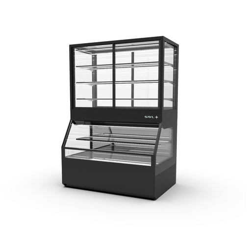 Sayl - Integra Combi neutrale vitrine h800 op neutrale onderkast 1200x800x1780 mm voordeur