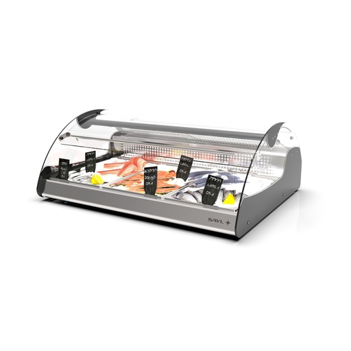 Sayl - XL gekoelde buffetvitrine 3x GN 1/1 1030x882x400 mm kleur zwart