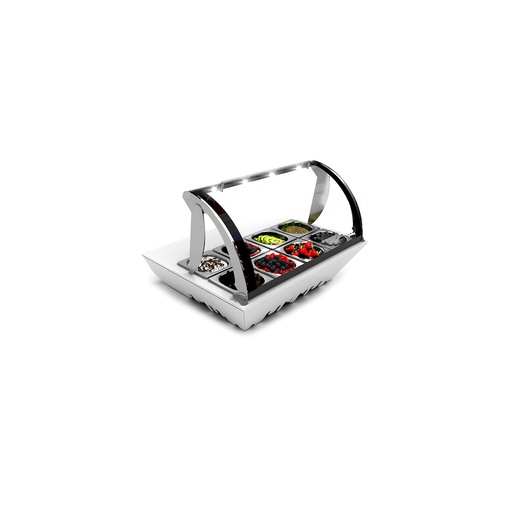 Sayl - Topping Box gekoelde toppingvitrine 8x GN 1/6 785x675x525 mm