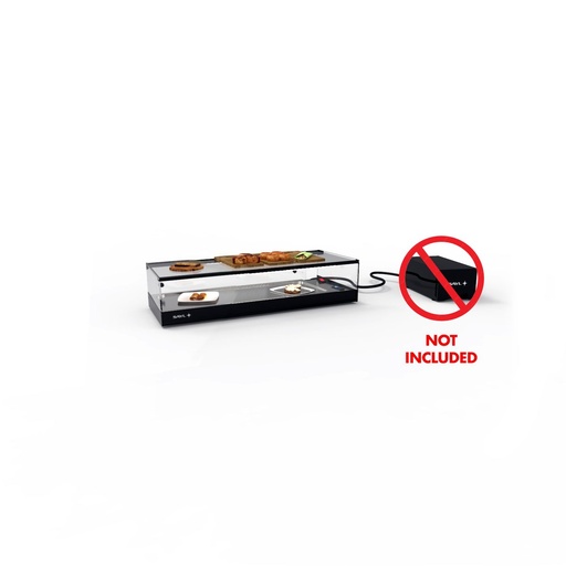 Sayl - Logic gekoelde tapasvitrine remote vlakke kuip 840x380x235 mm zonder koelgroep