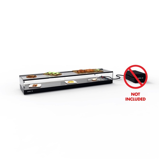Sayl - Logic gekoelde tapasvitrine remote vlakke kuip 1540x380x235 mm zonder koelgroep