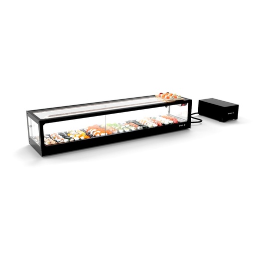 Sayl - Logic Sushi sushivitrine vlakke bak 1540x380x300 mm met koelgroep