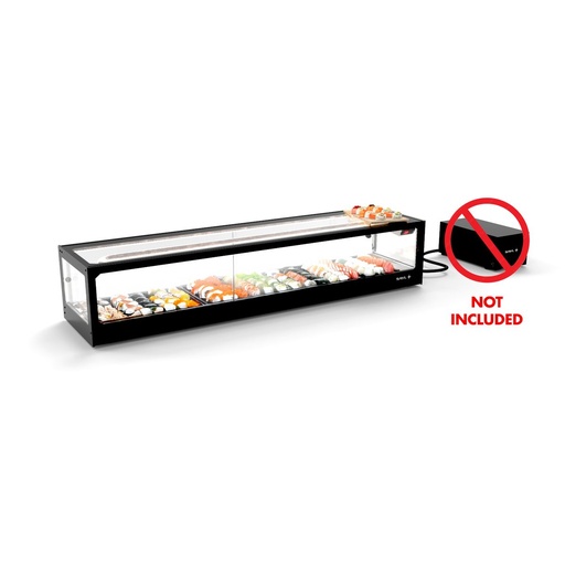 Sayl - Logic Sushi sushivitrine vlakke bak 1540x380x300 mm zonder koelgroep