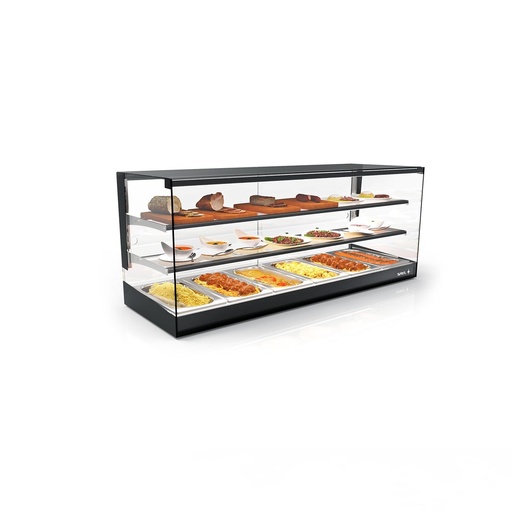 Sayl - Logic Triple warmhoudvitrine bain-marie 1190x395x460 mm