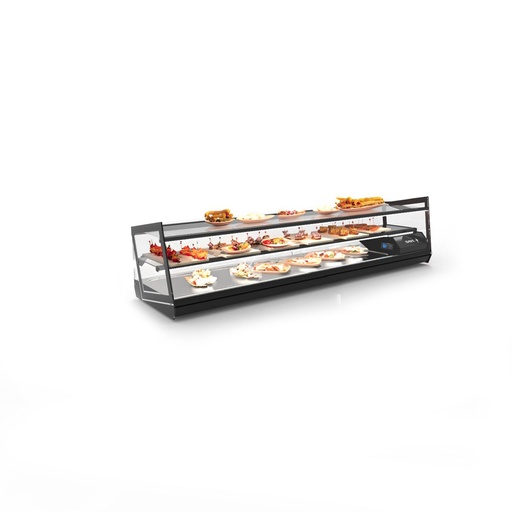 Sayl - Kube gekoelde tapasvitrine vlakke bak 1320x395x360 mm