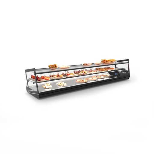 Sayl - Kube gekoelde tapasvitrine vlakke bak 1680x395x360 mm