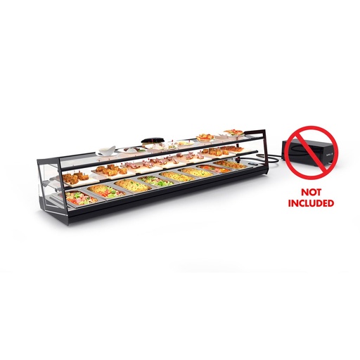 Sayl - Kube gekoelde tapasvitrine GN 1540x385x360 mm zonder koelgroep