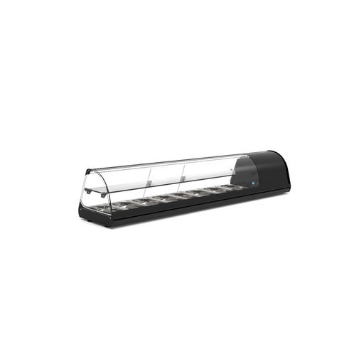 Sayl - Classic 2P gekoelde tapasvitrine 2 lagen 8x GN 1/3 1788x395x360 mm kleur rood