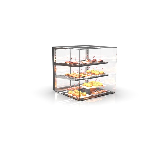 Sayl - Vision neutrale vitrine 600x600x515 mm dubbele LED