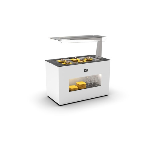 Sayl - Buffet Modular koelmodule island koude plaat 15 mm 1300x700x1400 rechts