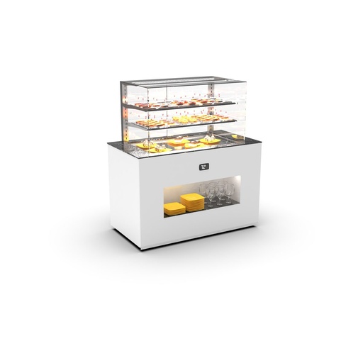 Sayl - Buffet Modular koelmodule vision koude plaat 15 mm 1300x700x1390 borden voor