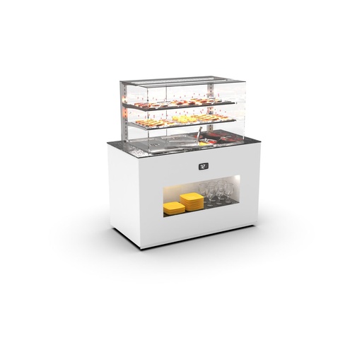 Sayl - Buffet Modular koelmodule vision koude plaat 150 mm 1300x700x1390 borden voor