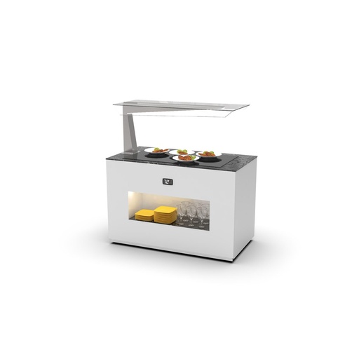 Sayl - Buffet Modular warmhoudmodule island glasplaat 1300x700x1400 links