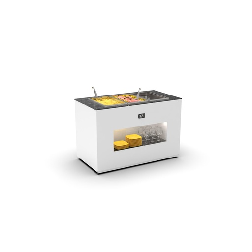 Sayl - Buffet Modular verwarmde basismodule bain-marie 150 mm 1300x700x875 mm