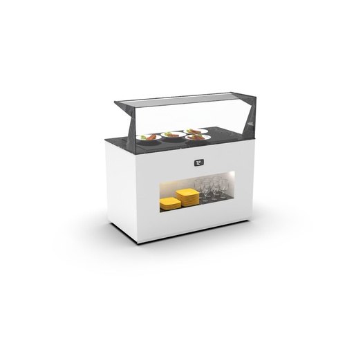 Sayl - Buffet Modular warmhoudmodule self-service glasplaat 1300x700x1285 borden voor