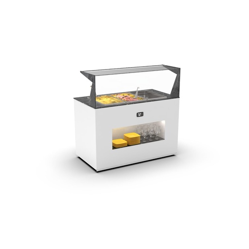 Sayl - Buffet Modular warmhoudmodule self-service bain-marie 150 mm 1300x700x1285 borden voor