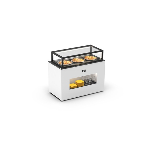 Sayl - Buffet Integra 120 verwarmde vitrinemodule 1300x700x1150 0 legpl. toegang achter