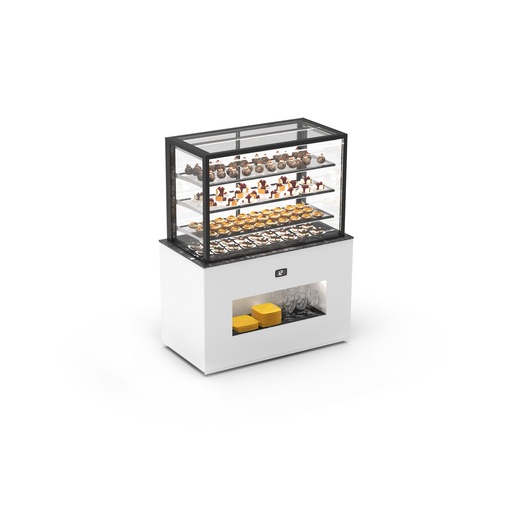 Sayl - Buffet Integra 120 gekoelde vitrinemodule 1300x700x1720 3 legpl. toegang achter