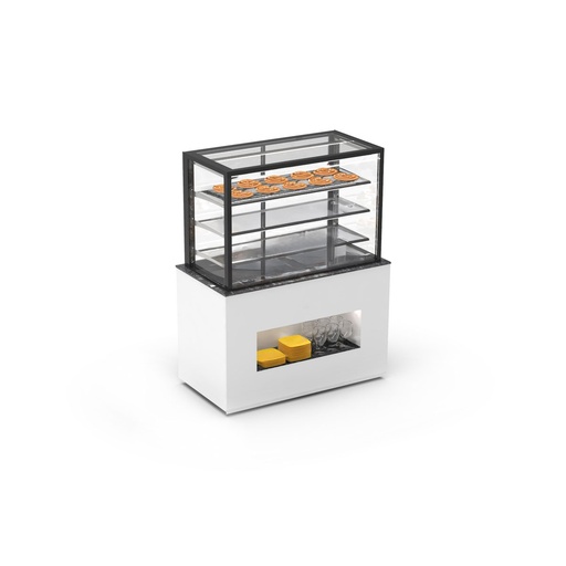 Sayl - Buffet Integra 120 neutrale vitrinemodule 1300x700x1720 3 legpl. toegang achter