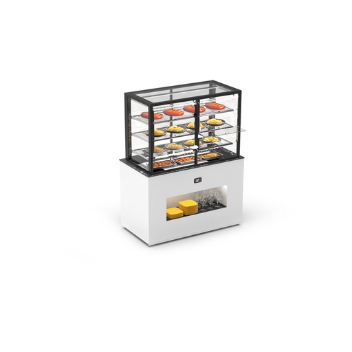 Sayl - Buffet Integra 120 verwarmde vitrinemodule 1300x700x1720 3 legpl. voor+achter uitv. S