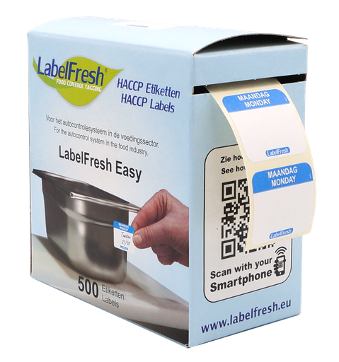 LabelFresh - Easy etiket Maandag (30 x 25 mm, 500 stuks)