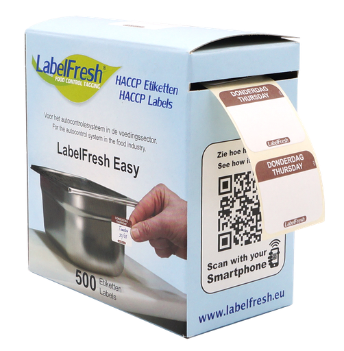 LabelFresh - Easy etiket Donderdag (30 x 25 mm, 500 stuks)