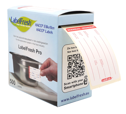LabelFresh - Pro etiket Woensdag (70 x 45 mm, 500 stuks)