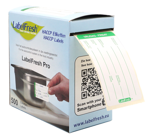 [DTH110226] LabelFresh - Pro etiket Vrijdag (70 x 45 mm, 500 stuks)