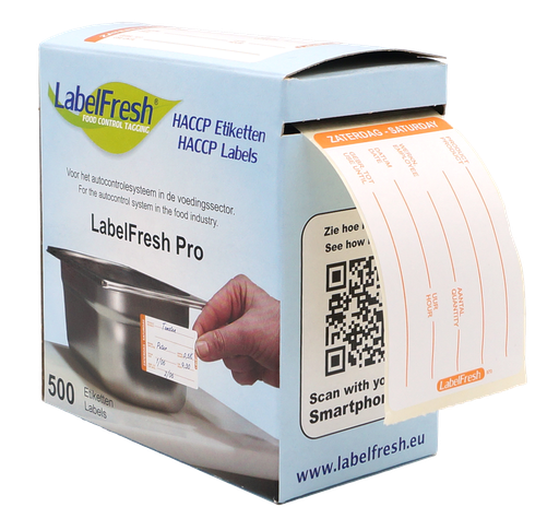 [DTH110227] LabelFresh - Pro etiket Zaterdag (70 x 45 mm, 500 stuks)