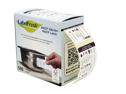 LabelFresh - Waarschuwingsetiket Allergenen (70 x 45 mm, 500 stuks)