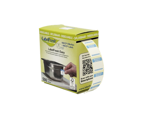 LabelFresh - Easy oplosbaar etiket Maandag (22 x 22 mm, 500 stuks)