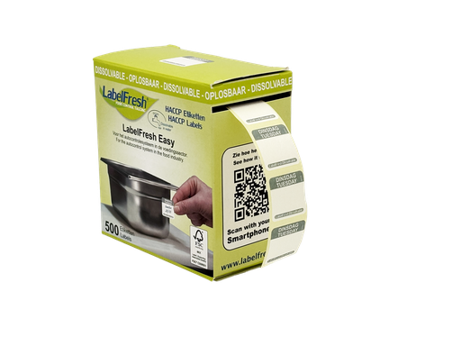 [DTH110251] LabelFresh - Easy oplosbaar etiket Dinsdag (22 x 22 mm, 500 stuks)