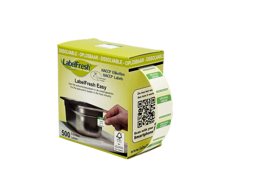 LabelFresh - Easy oplosbaar etiket Vrijdag (22 x 22 mm, 500 stuks)
