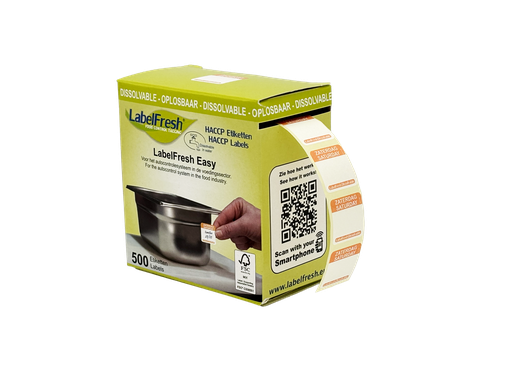 LabelFresh - Easy oplosbaar etiket Zaterdag (22 x 22 mm, 500 stuks)