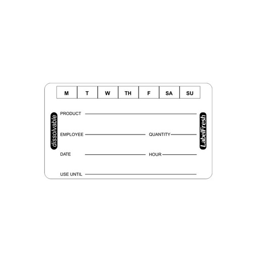 LabelFresh - Pro oplosbaar etiket 7 dagen (70 x 45 mm, 250 stuks)