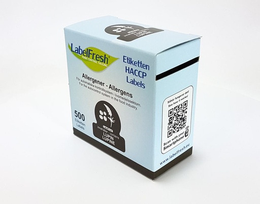 LabelFresh - Allergeenetiket lupine (lupin) (30 x 30 mm, 500 stuks)