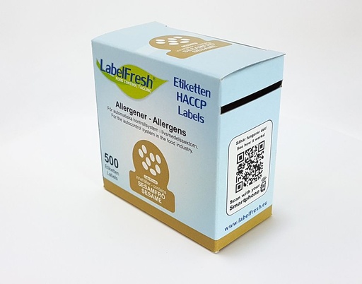 LabelFresh - Allergeenetiket sesamzaad (sesamfrö) (30 x 30 mm, 500 stuks)