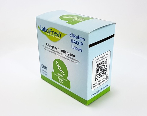 LabelFresh - Allergeenetiket soja (soya) (30 x 30 mm, 500 stuks)