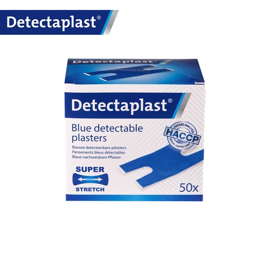 Detectaplast - Detecteerbare knokkelpleister Super Stretch textiel blauw (6,8x3,8 cm, 50 stuks)