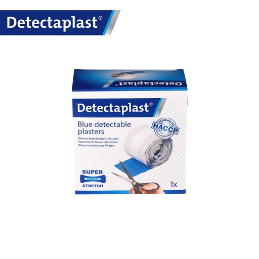 Detectaplast - Detecteerbare pleisterrol Super Stretch textiel blauw (6 cm x 5 m)
