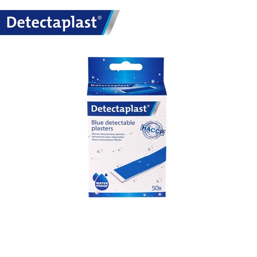 [DTH110855] Detectaplast - Detecteerbare pleister waterbestendig blauw (0,9x3,8 cm, 50 stuks)