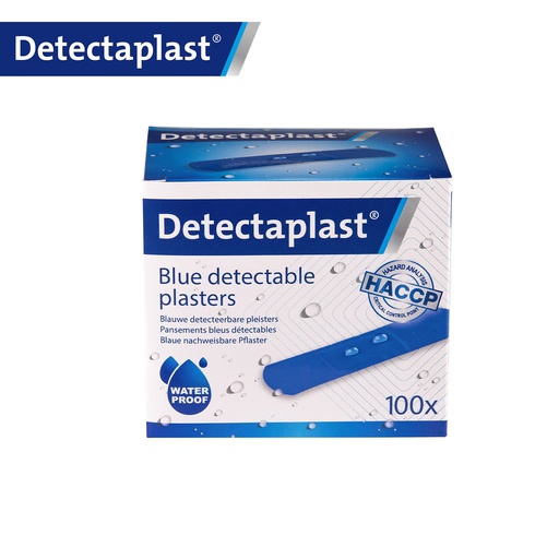 Detectaplast - Detecteerbare pleister waterbestendig blauw (1,9x7,2 cm, 100 stuks)
