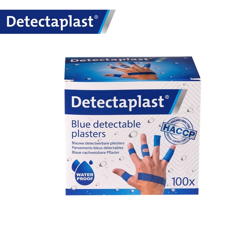 Detectaplast - Detecteerbaar pleisterassortiment waterbestendig blauw (4 formaten, 100 stuks)