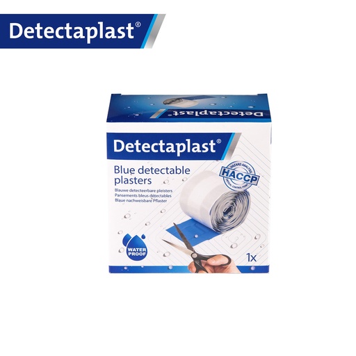 Detectaplast - Detecteerbare pleisterrol waterbestendig blauw (6 cm x 5 m)