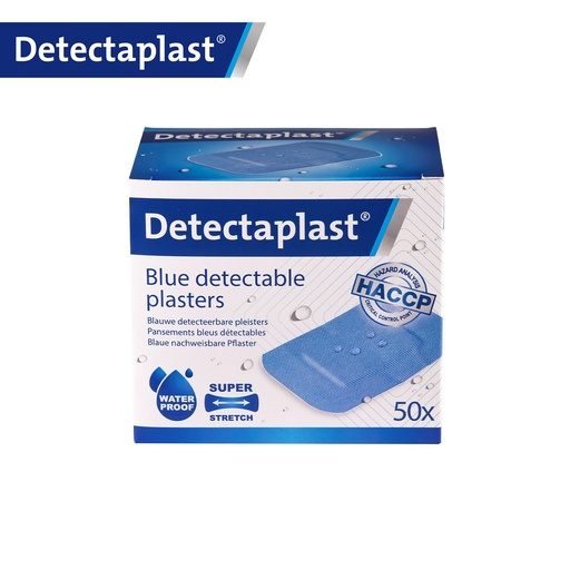Detectaplast - Detecteerbare pleister waterbestendig Super Stretch blauw (5x7,2 cm, 50 stuks)