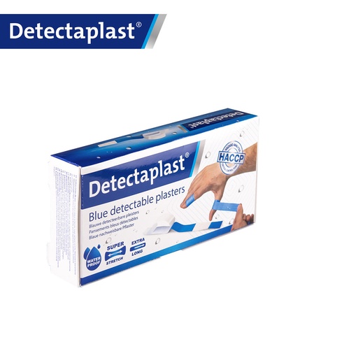Detectaplast - Detecteerbare vingerpleister waterbestendig Super Stretch blauw (18x2 cm, 100 stuks)